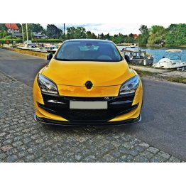 Накладка сплиттер на передний бампер на Renault Megane III RS